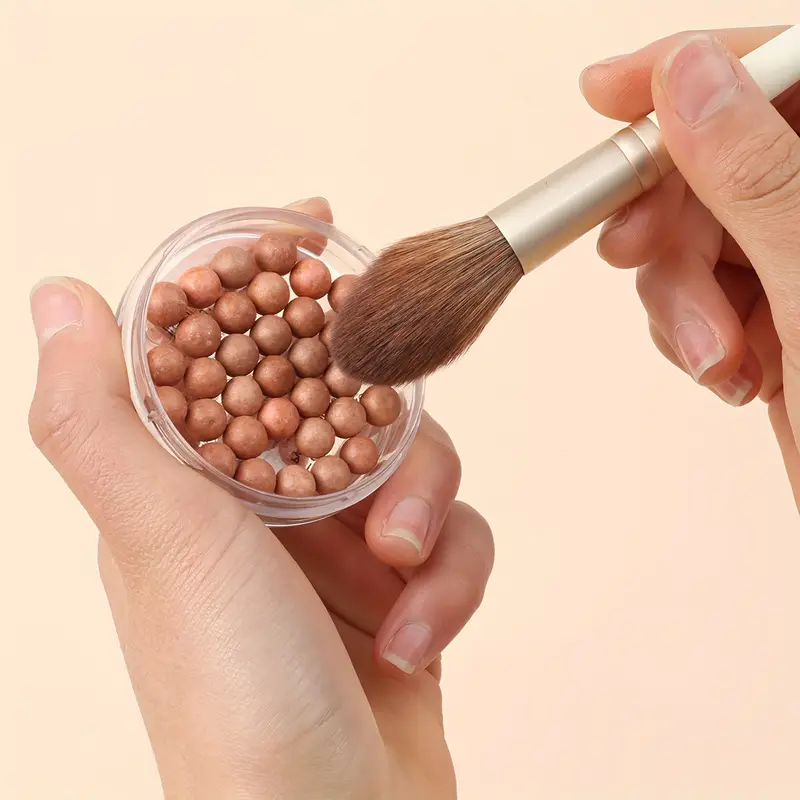 1st waterbestendig roller blush poeder, matte afwerking, verhelderend effect, geschikt voor alle huidtinten, 35-38 kralen per details 2