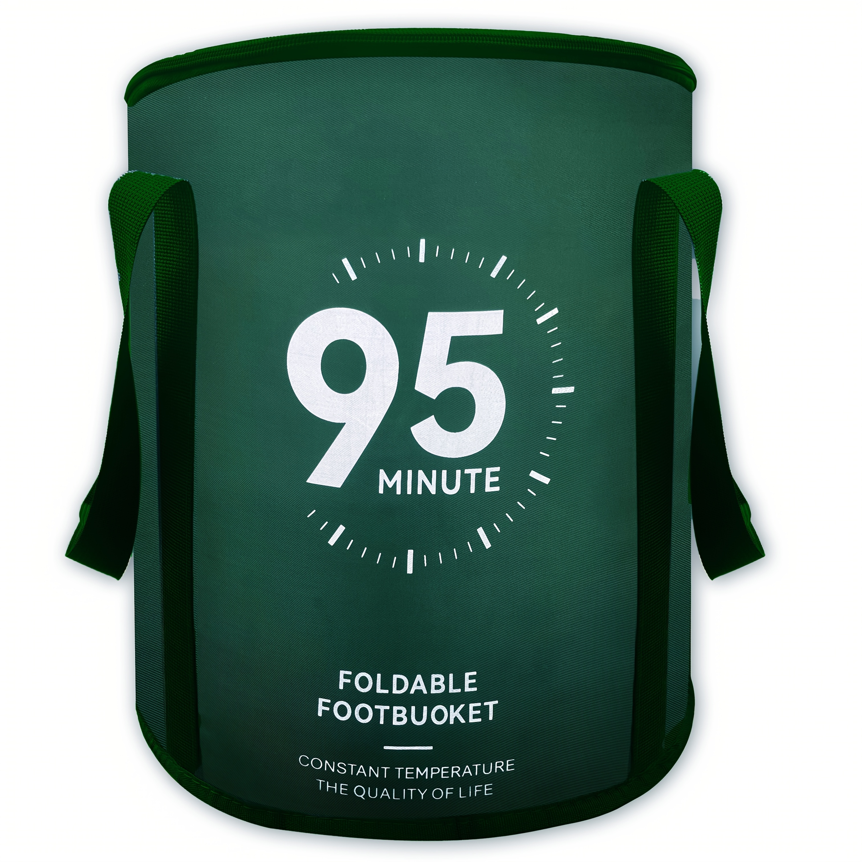 TEMU 1pc Aluminum Folding Foot Bath Basin, Thermostatic Portable Footbath Bag With Handle, Home And Travel Experience, No Battery Required