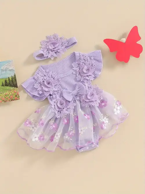 newborn purple easter dresses Amazon.com: Newborn Infant Baby Girls Easter Romper Dress Long Sleeve Floral Bunny Rabbit Print Romper with Headband (Purple, 0-3 Months): Clothing, Shoes & Jewelry