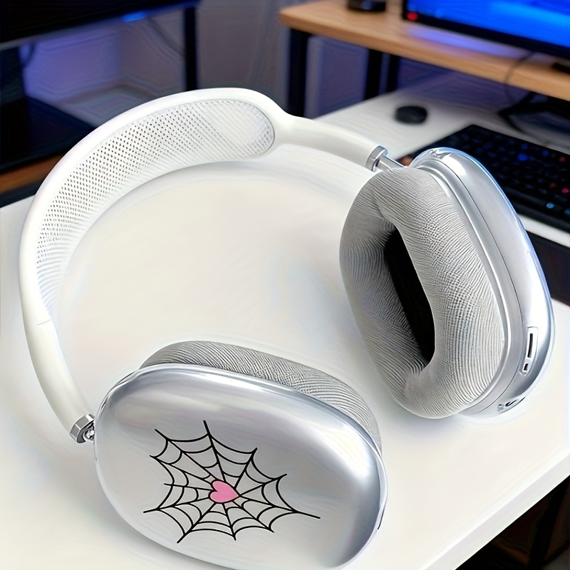TEMU 2 Piezas para Max, Carcasa Transparente con Diseño de , Resistente a Arañazos y Duradera, Compatible con Accesorios para Auriculares Apple Max