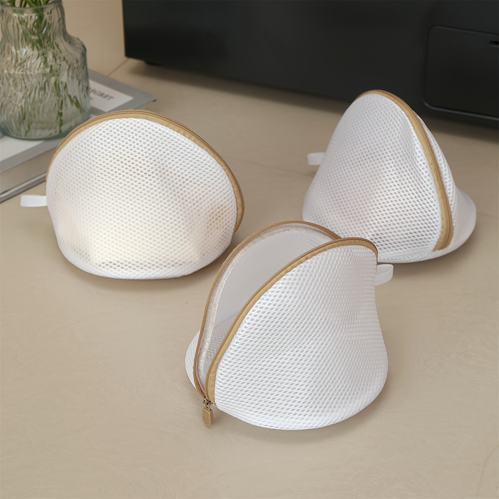 TEMU 3pcs Of Underwear Laundry Bags, Small Clothing Washing And Storage Bags For Underwear, Socks, Ties, Etc., And Bra Anti- Laundry Bags To Protect