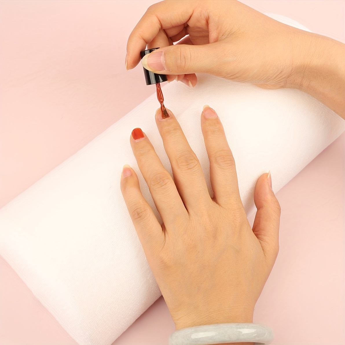 Hand- Und Fußkissen Für Nagelstudio – Weiches PU-Kissen Für Maniküre & Pediküre (weiß)