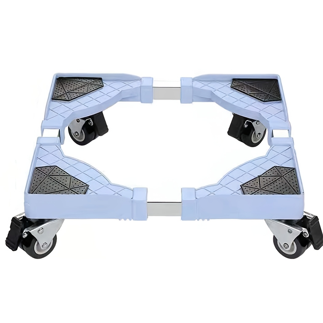 Movable Refrigerator Roller Tray Washing Machine Pedestal Mobile Base Stand With Locking Wheels For Tumble Dryers, Cookers, Fridges, Freezers, Max 250kg
