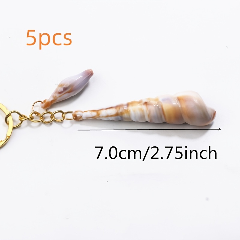 TEMU Perline distanziali sfuse a conchiglia di acrilico simulata da , 5 pezzi, per creazione di gioielli fai da te, braccialetti, collane, ciondoli