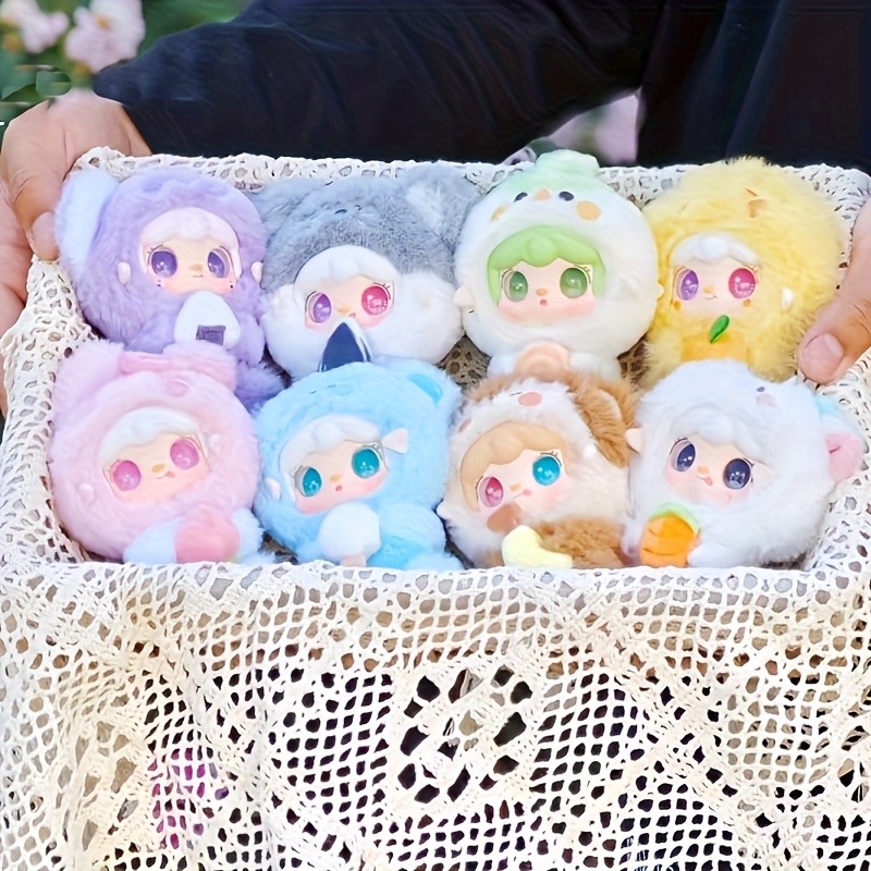 TEMU Hug Handmade Dolls With Multiple Mysterious Animals With Cute Headpieces And Accessories As Surprise Gifts For , Suitable For Christmas,