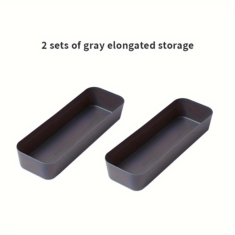 Image of 1 Pack/2 Pack Instagram Rectangular Desktop Storage Box, Convenient And Multi-specification Foyer Storage Box, Large Capacity Drawer, Office Dormitory Desktop Storage Box