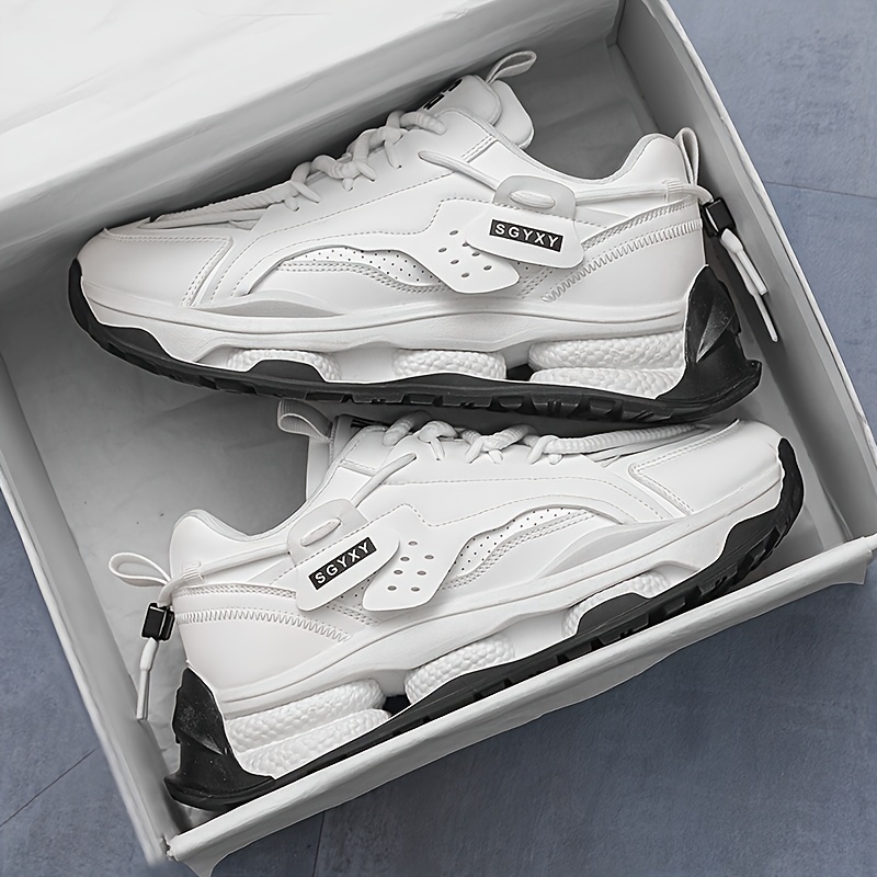 mens autumn winter new versatile thick sole white casual - Temu