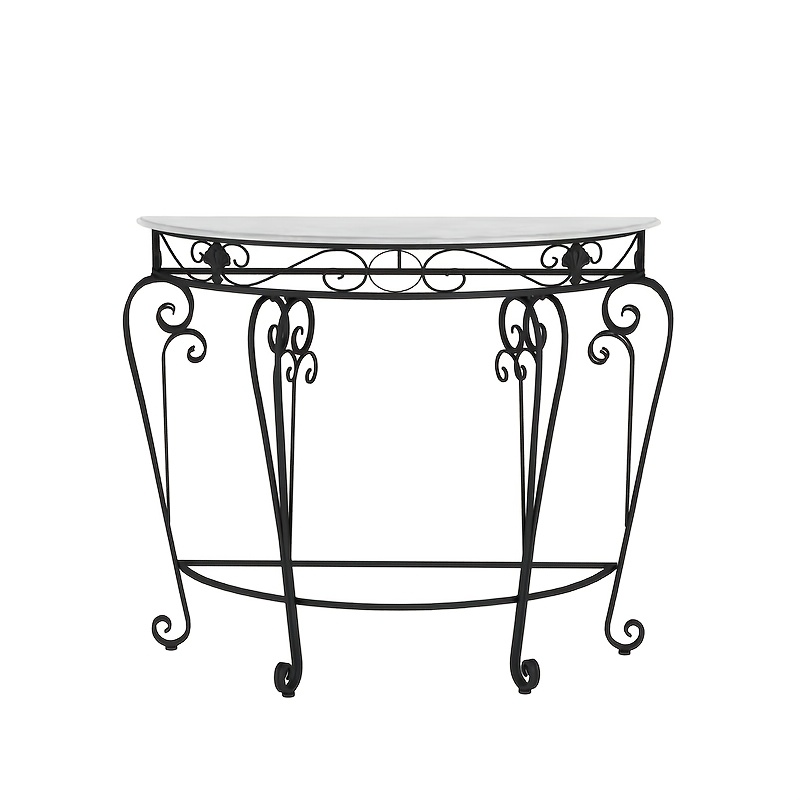 Entrance Table European Style Entrance Nordic Console Table Living Room Corridor Against The Wall Console Cabinet Modern Minimalist Wrought Iron Semicircular Table