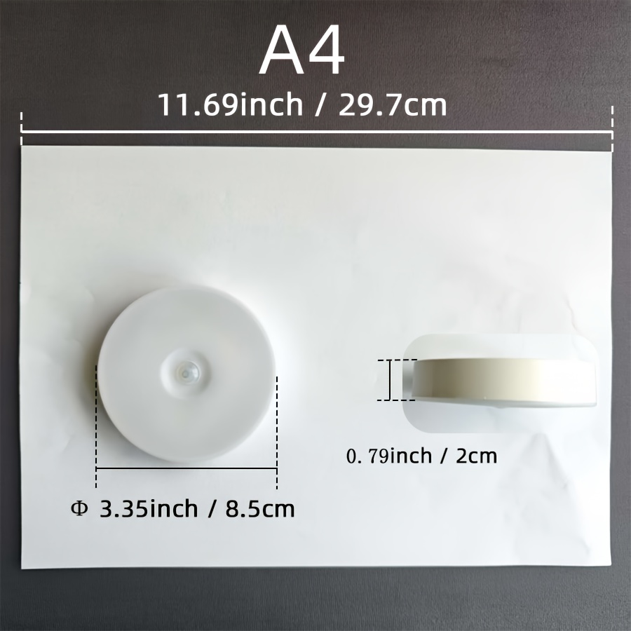 1pc/2pcs 8LED Night Light, Motion Sensor Night Light - Ultra-sensitive PIR detection for instant on/off - Energy efficient, from dusk to dawn - Perfect for bathrooms, bedside tables, stairs, hallways, cabinets - Hassle-free installation