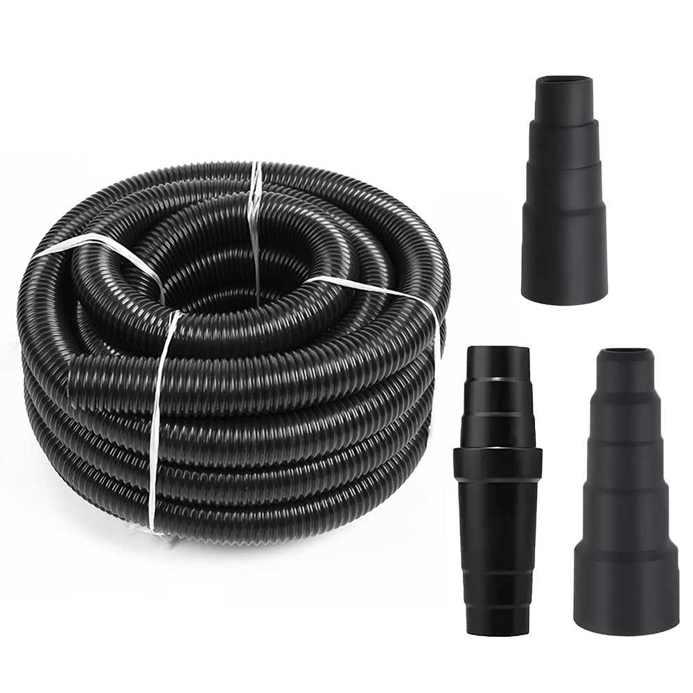 TEMU 32mm Inner Diameter Dust Collection Hose Kit With 3pcs Additions/attachments, Length 5m, Power Tool Hose Kit, Suitable For Various Types/brands