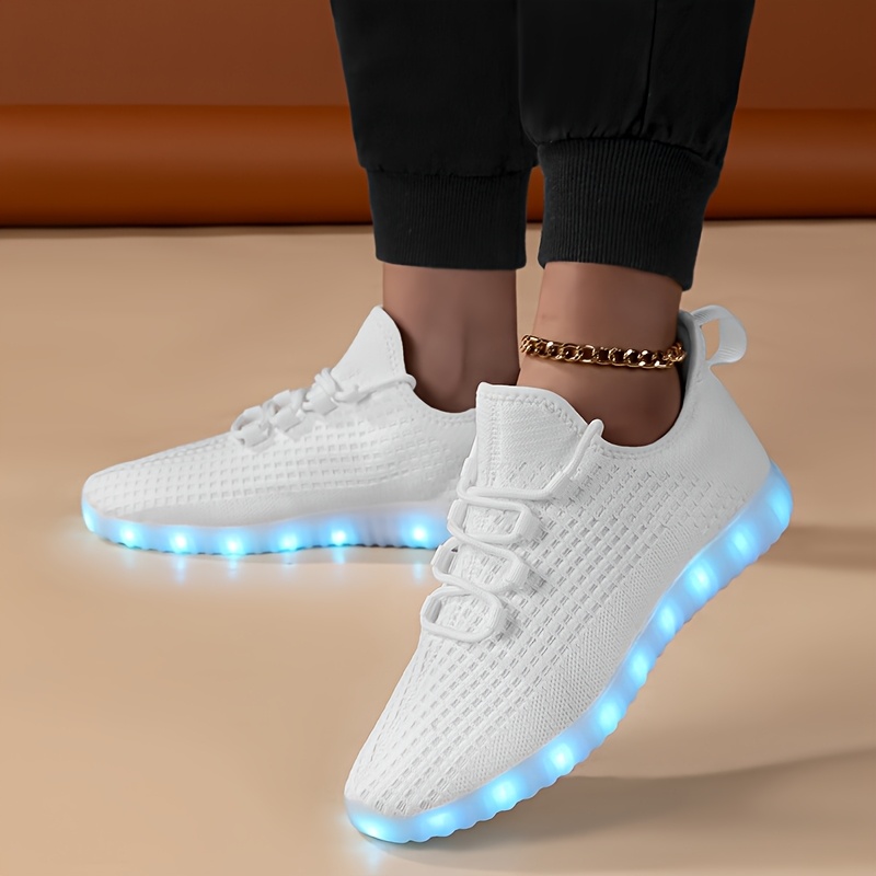 zapatos casuales luminosos led hombres mujeres zapatos luz Temu
