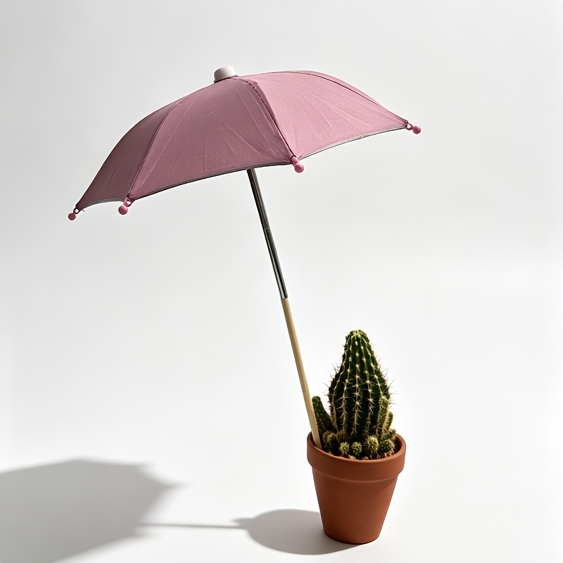 TEMU Jajc Plant Shade Umbrella, Includes 1 Mini Garden Sun Umbrella, Cover For Potted Plants Flower Beds And Seedlings, Adjustable Outdoor Plant
