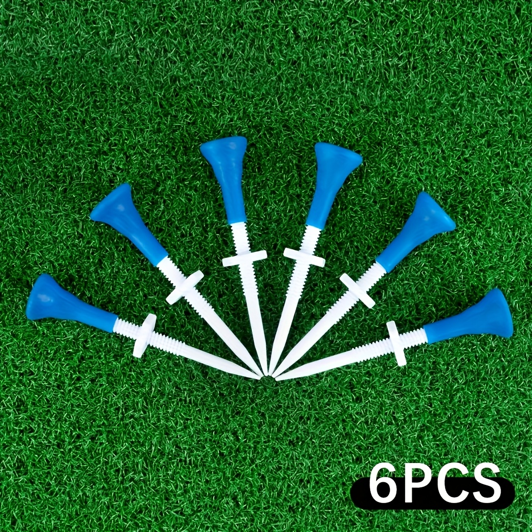 TEMU Caiton 10/6pcs (Opt) 85Mm/3.34In Téés de Golf en Plastique, Ajustables 22Mm/0.87In, Durables avec Tête en Caoutchouc Souple, Légers pour des