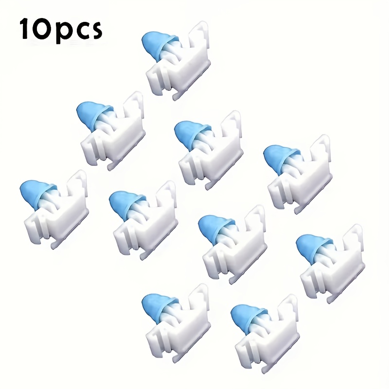 10pcs For E36 Exterior Side Skirt Trim Clip 51132251394 - Durable Plastic Door Sill Retainer Fastener For M3 Series White Trim Clips, Car Additions Secure Fastening Clip, Random Color