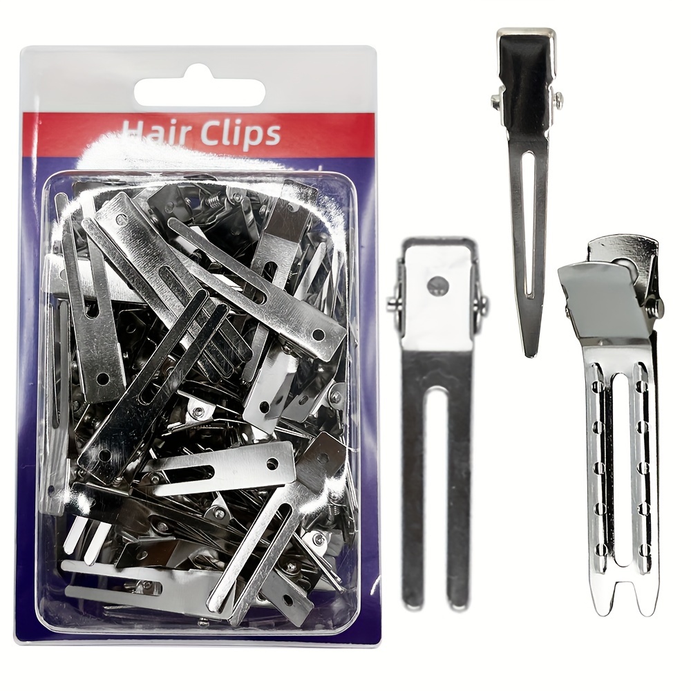 80 Counts Double Prong Clips Salon quality Hair Styling - Temu Canada