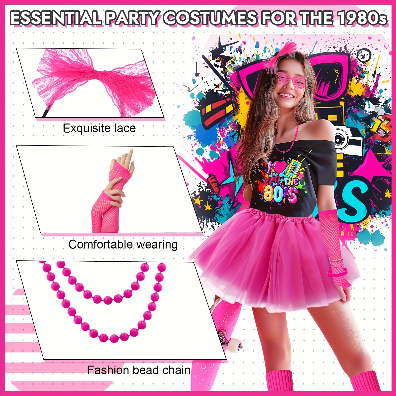 chinese dress ladies Churgigi 80s Fancy Dress for Women Plus Size, Women's 80s Costume  Accessories Set, 80's Fancy Dress Costumes, Neon Dress Rara Tutu Skirt, 80s  Disco Outfit for 90s 80s Dress Up : Amazon.co.uk: main image 0