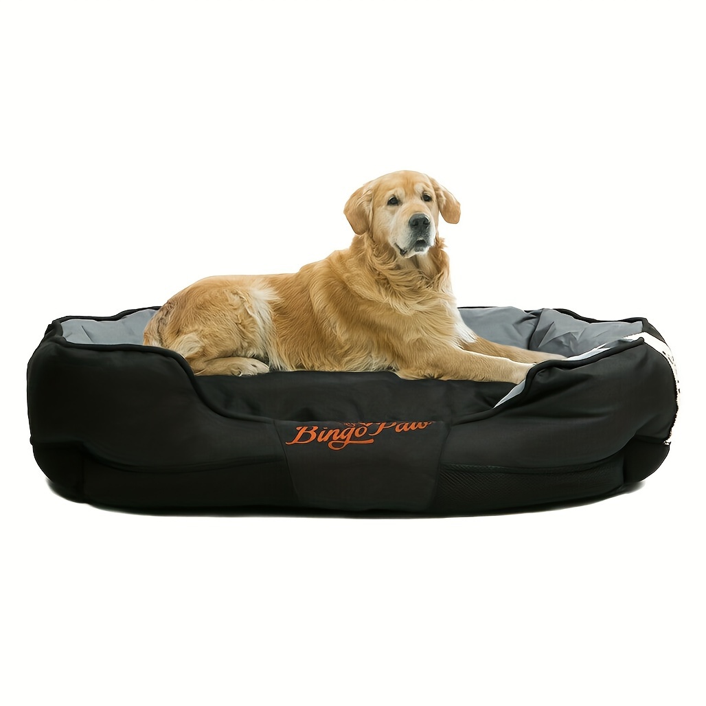 TEMU L/XL/XXL Grand Lit pour Chien, Amovible, Panier pour Chiots Lavable en Machine, Coussin en Tissu Oxford Anti-Griffures, Literie pour Moyen