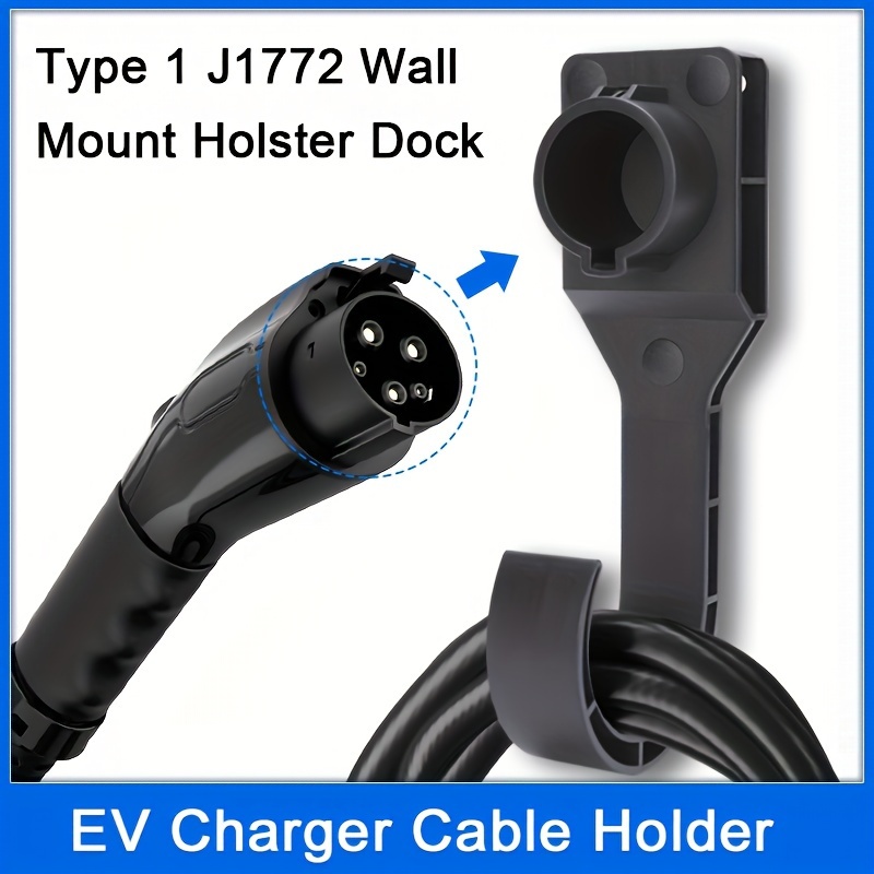 TEMU Type 1 J1772 Wall Mount Hook For Charging Gun, Without Battery
