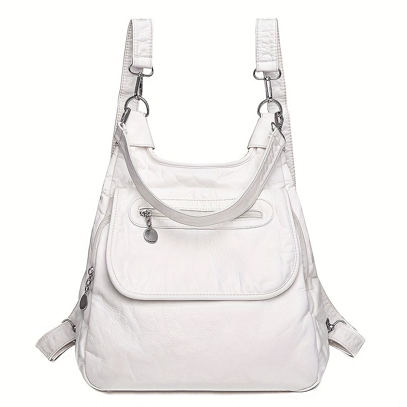 Moqueta Convertible para Mujer/Bolso de Hombro/Tote - Cierre con Cremallera, Compartimento Espacioso, Ligero para Trabajo y Viaje - Disponible en Blanco, , Rojo, Gris - Bolso Minimalista, Bandolera, Textura Suave
