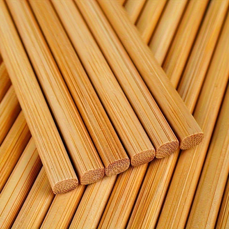 

10 Pairs Carbonized Bamboo Chopsticks, Smooth, -free, Kitchen Utensils For Rice & Noodles, Kitchen Supplies, Flatware Set