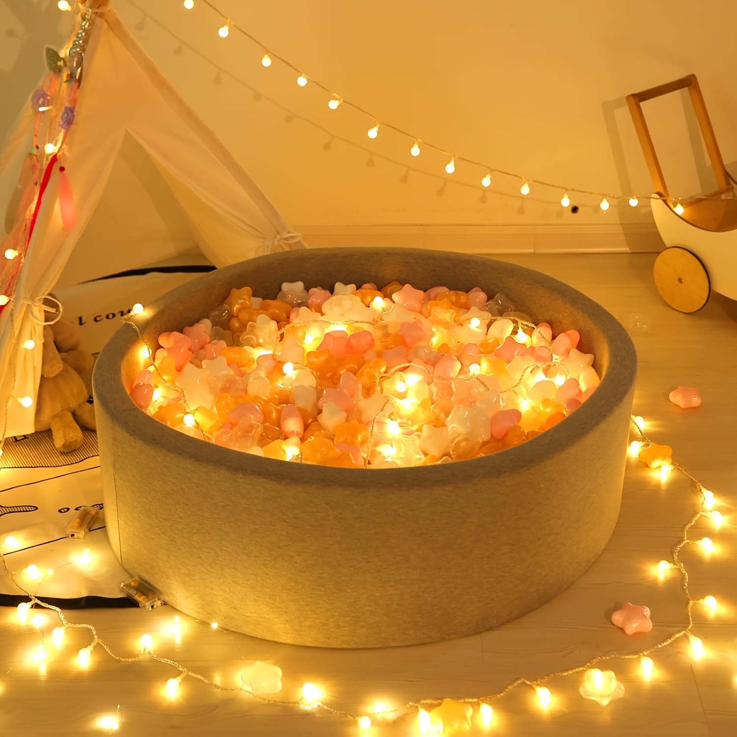 Star Ball Pit Balls for Toddlers -35pcs/120pcs Star Toy Plastic Balls Phthalate Free Non-Toxic Crush Proof Play Balls Play Tent Playpen Pool Playhouse Party Decoration.