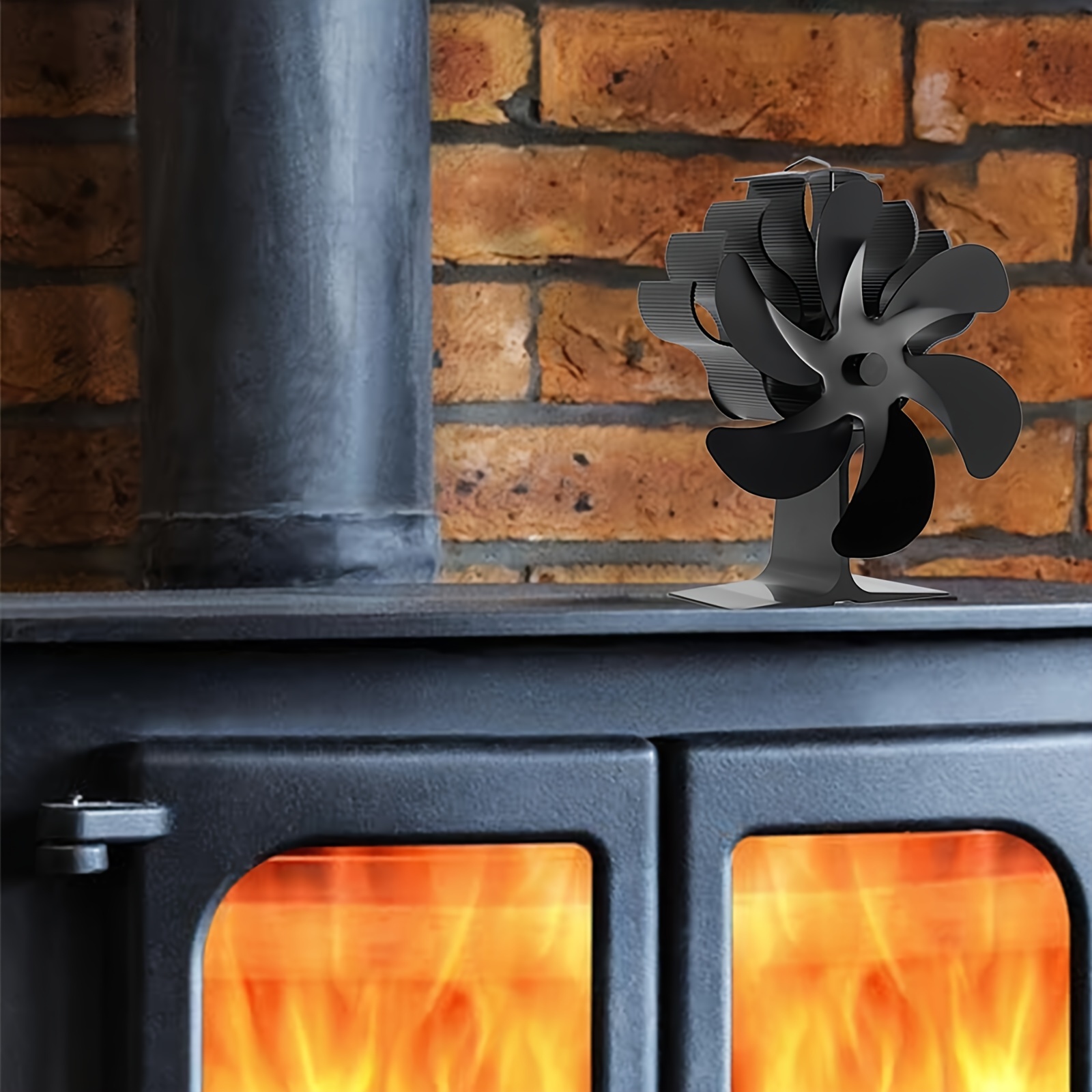 wood stove fan   log burner fan heat powered fireplace fan wood stove accessories non electric fan for wood   burner stove heat distribution fan fall winter essential details 7