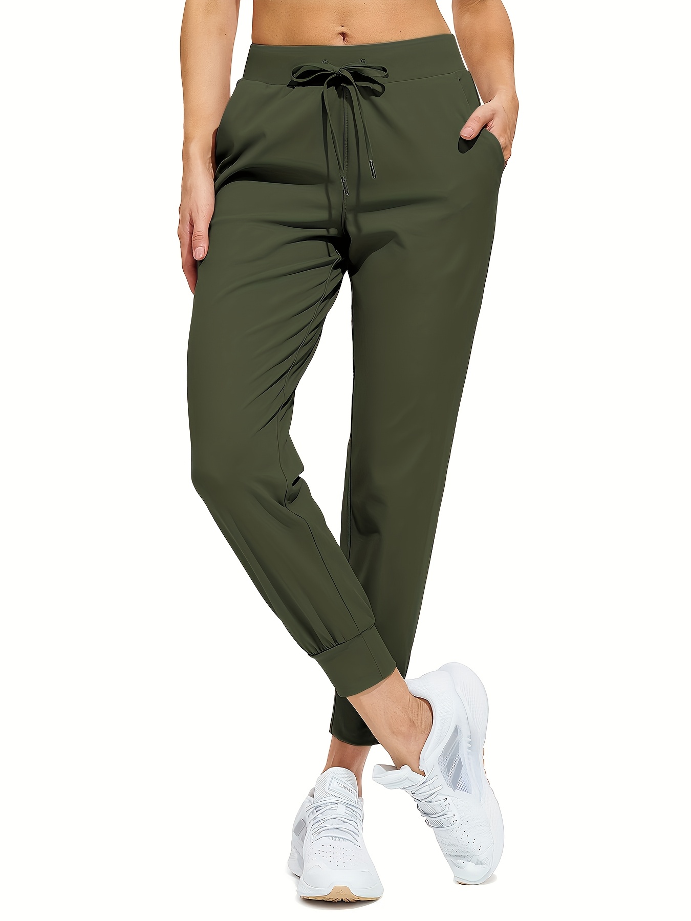 Leggings With Zipper Pockets, Athletic Workout Tapered Lounge Pants Joggers For Women, High Waist Comfortable Yoga Pants For Daily Use From Asportgoodjerseys, $9.71