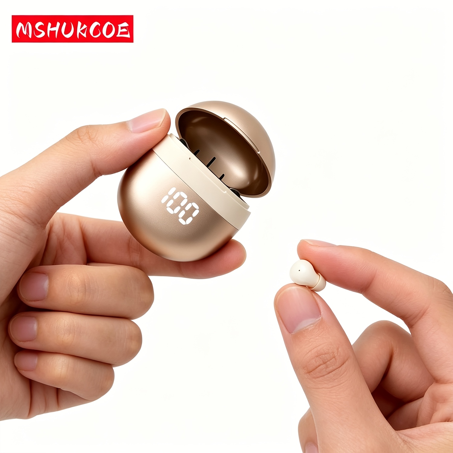 TEMU Invisible Mini Sleep Earphones With Wireless Wireless Small Ear Canal For Comfortable Wearing, Low Frequency Sound Effects, Physical Noise