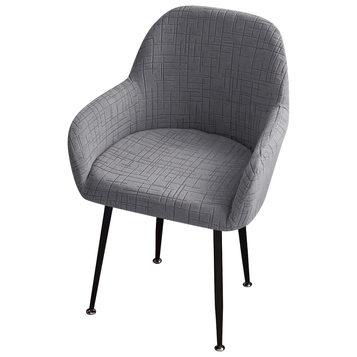 1pc Simple Jacquard High-back Chair Cover