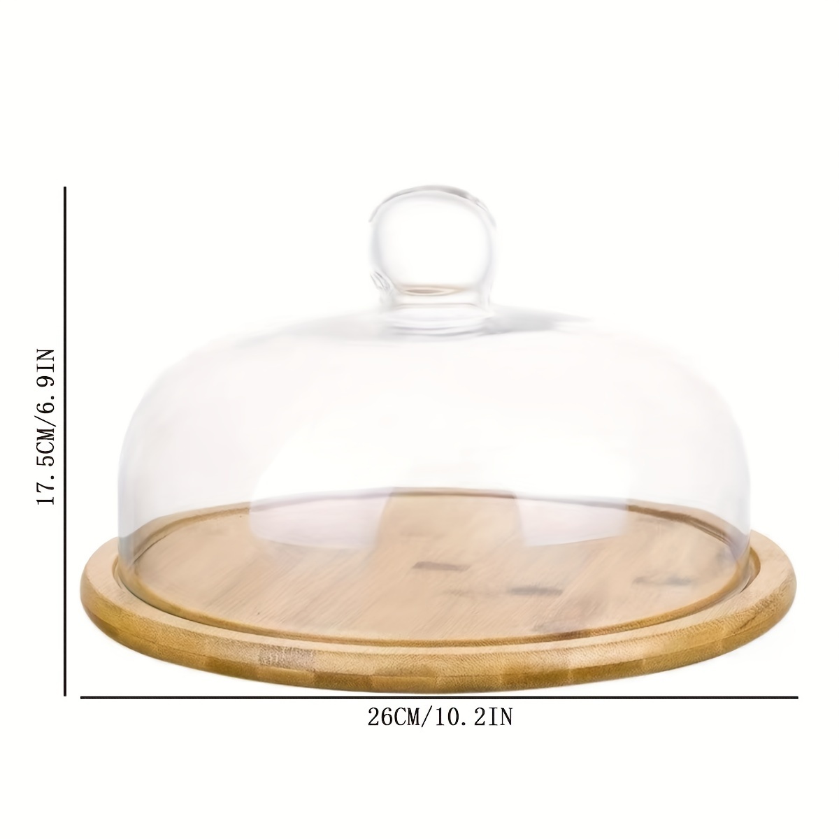 E-shop Glasdeckel Bambus Holz Kuchenplatte, Nussnuss Schale, Obstplatte, Runde Tablette, Japanische Trockenobstplatte, Dessert Snack Tablette, Schwarze