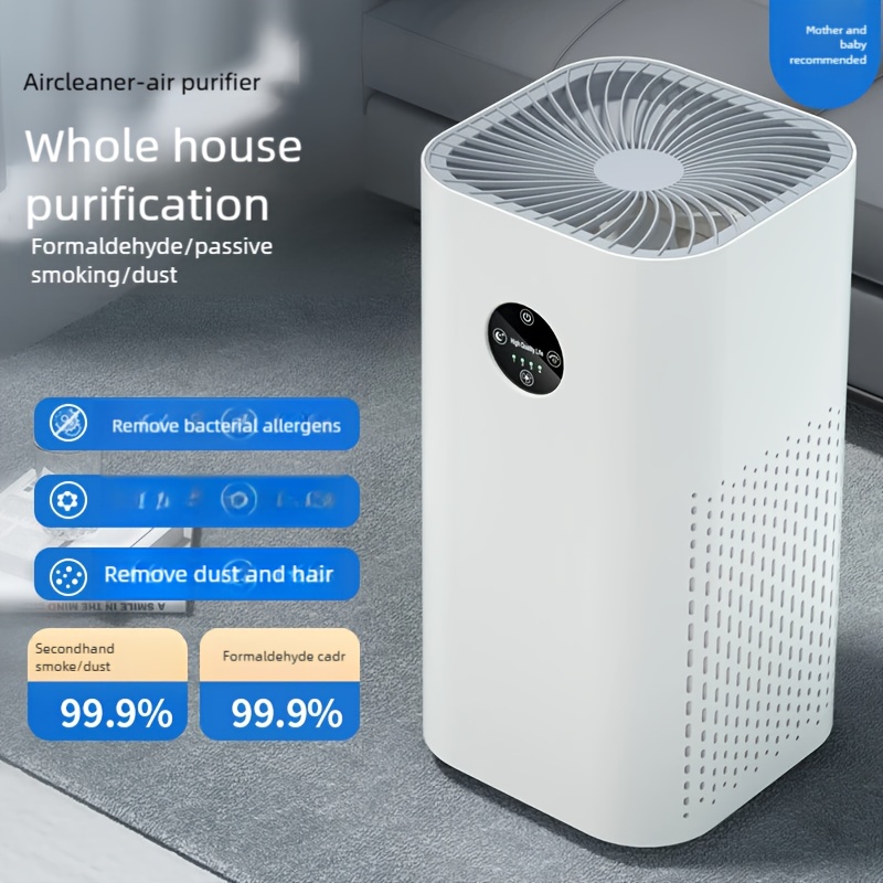 2026 High-End Air Purifier, Equipped with HEPA Filter, Featuring USB Power Design, Stylish Appearance, with Digital Display And Control Panel, Suitable for Bedrooms, Offices, And Small Spaces