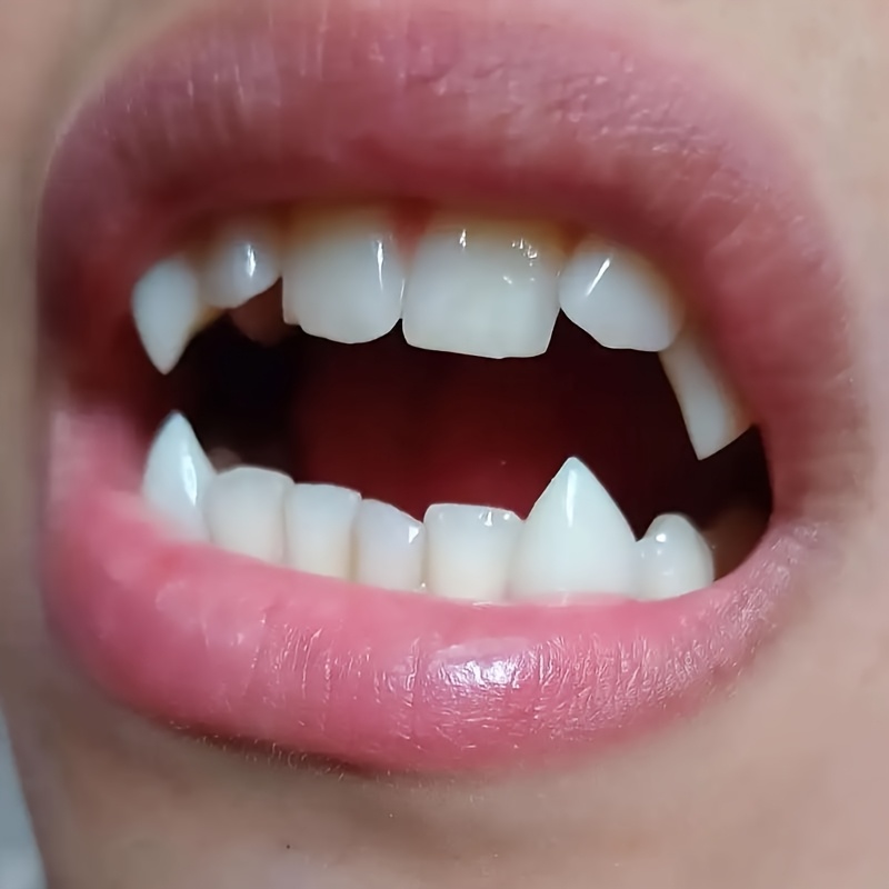 8 sets of vampire dentures, Dracula hip-hop fangs, zombie dentures, piercing type, can be matched with 4 lengths at will, with about 100 glues, suitable for Halloween, Easter, Day of the Dead parties, both men and women can wear, gift, Party Props, Costume Jewelry, Horror Fashion, Piercing Style, Adhesive Backing, Secure Fit, Fake Teeth, Costume Fangs, Cosplay Enthusiasts, Horror Fans