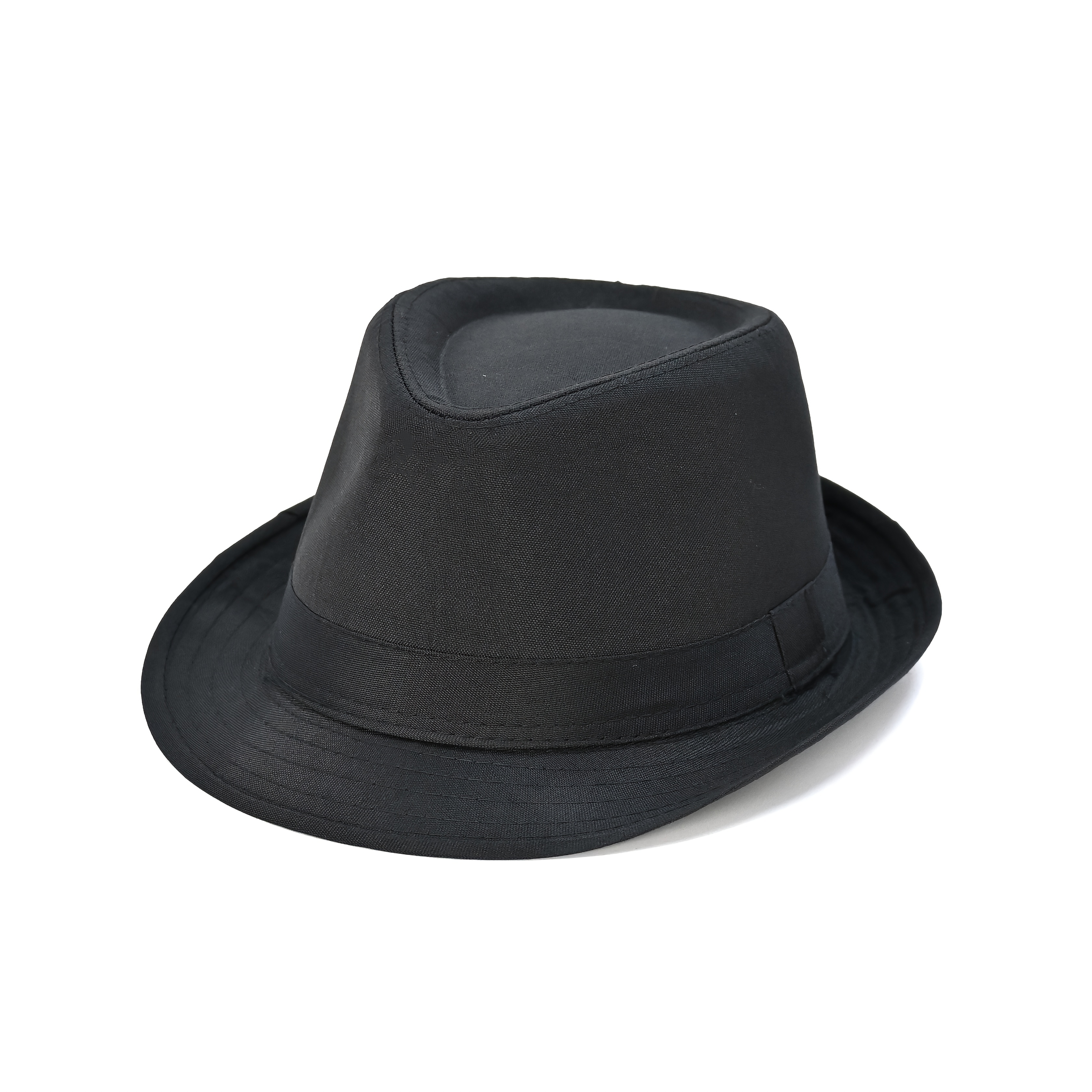 Image of 1 British-style Solid Color Minimalist Jazz Hat, Casual Panama Fedora, Unisex, Suitable For Christmas, Halloween, New Year Parties, And Travel
