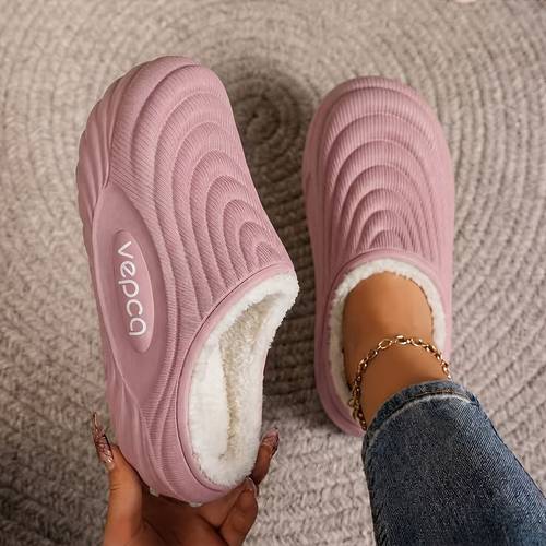 item picture winter new plush slippers fashionable and versatile home warm and non slip thick soled shoes for couples with soft and thick soles for extra womens shoes women shoes