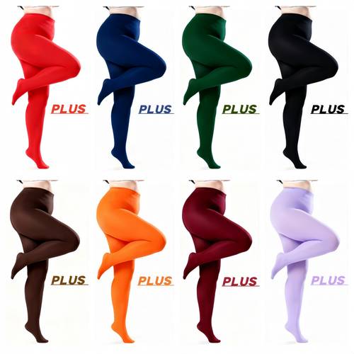 2026 new style 1 size 120d high quality durable velvet extra large wear resistant pantyhose multiple colors red blue dark green burgundy nude violet double thread and warm elegant solid color