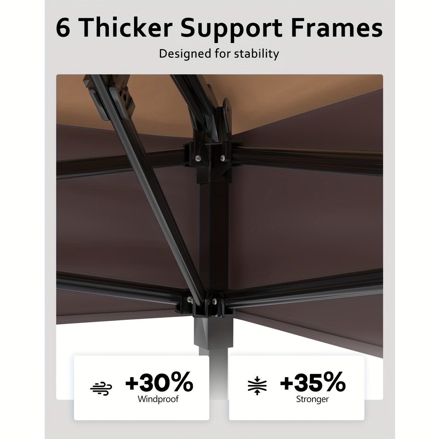 [12x12 Pop Up Gazebo] 12x12 Instant Pop Up Gazebo Canopy Tent | Netting, 4 Stanbags, Outdoor Shelter for Lawn, Garden, Backyard, Deck (Khaki + Dark Khaki)