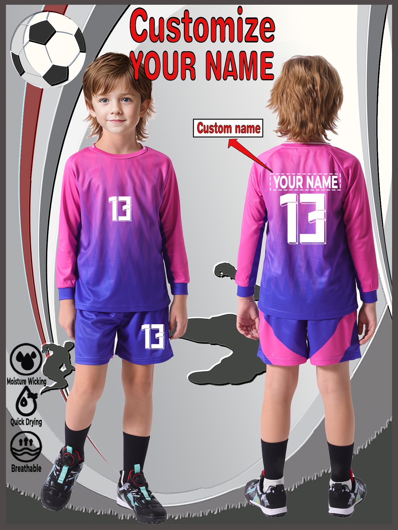 soccer outfit sold on Temu United States