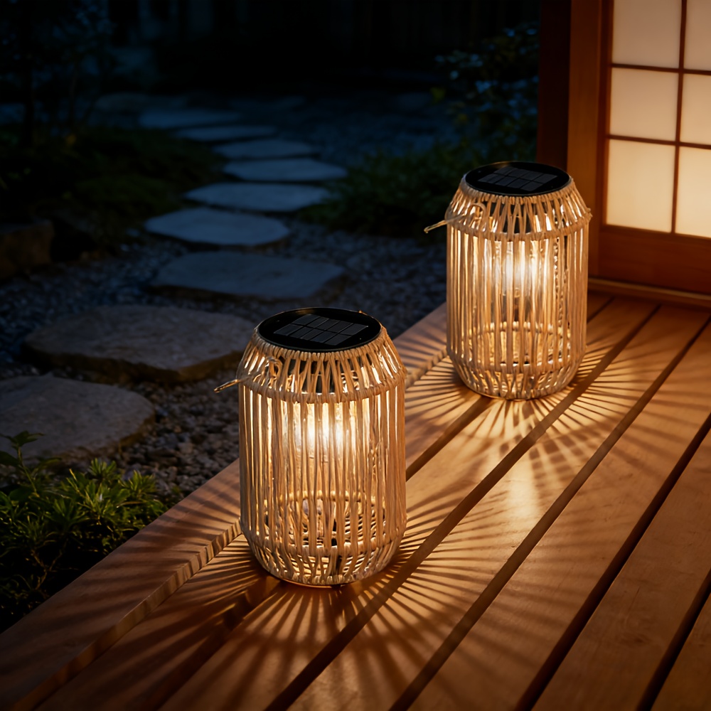 Image of Solar Lights Outdoor Patio Fence Solar Lights Fence Solar Lights, Suitable For Halloween And Christmas Decoration