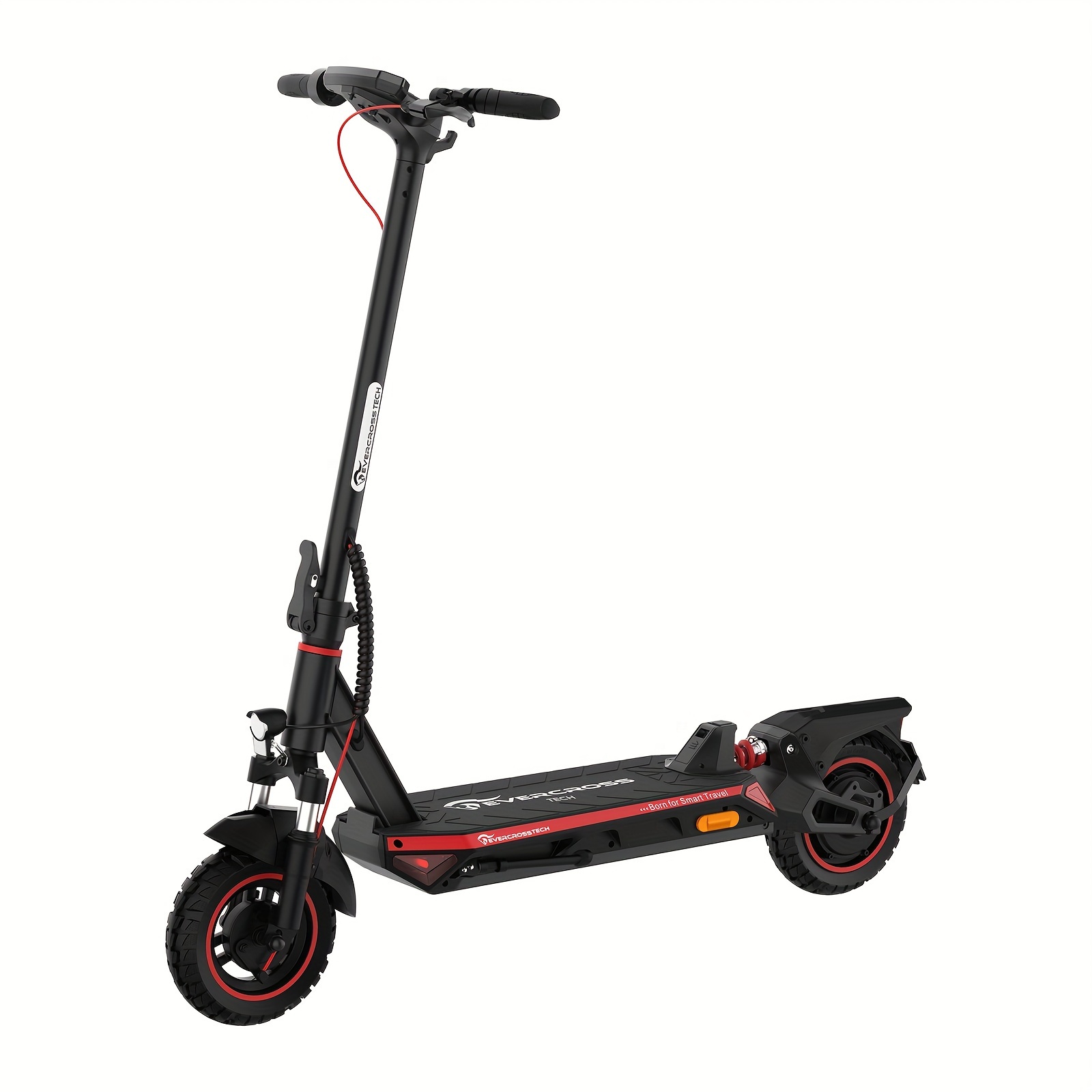 

A1 Electric Scooter For Adults - 500w Portable Commuting Scooter With Double Braking System, Dual Suspension And 10'' Honeycomb Solid Tires, Up To 31 Miles Long Range & 28 Mph