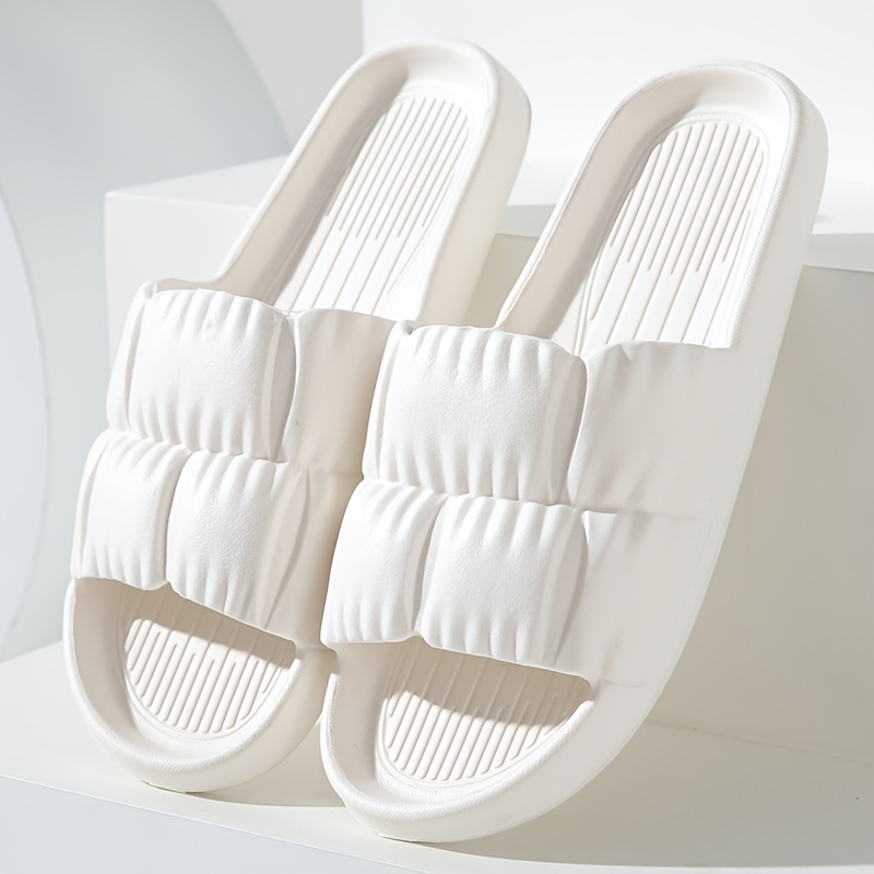 TEMU Eva Sandals For Men And Women, Comfortable And Washable, Suitable For , Featuring A Minimalist Striped Design, Perfect For Home And Beach Use, |