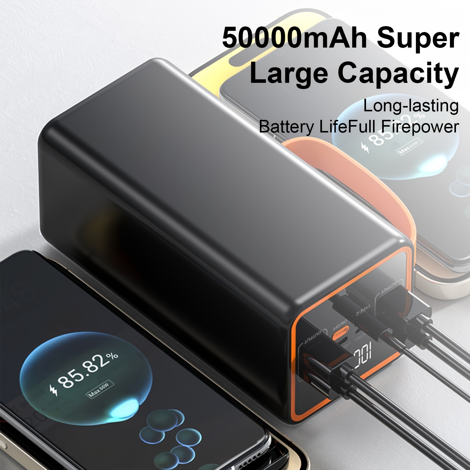 50000mah/30000mah Pd Super Fast Charging Portable Mobile - Temu