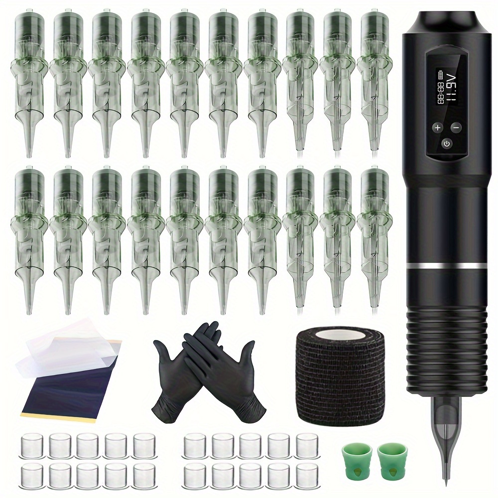 その他 Wireless tattoo machine set professional wireless tattoo machine set cartridge - Temu