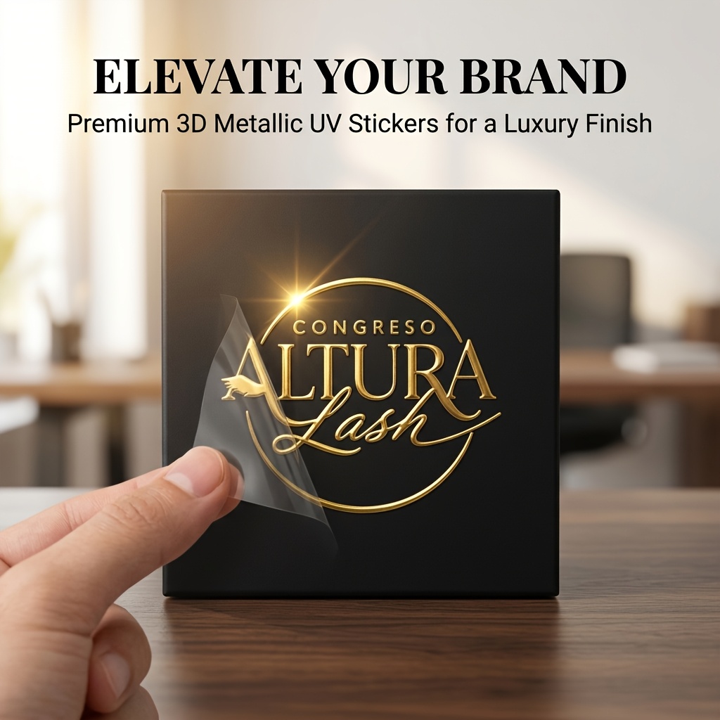 TEMU Custom Transfer Stickers, Personalized 3d Metallic Logo Uv Dtf Decals For Business Branding, Rub-on Labels For Packaging, Bottles And Diy Crafts