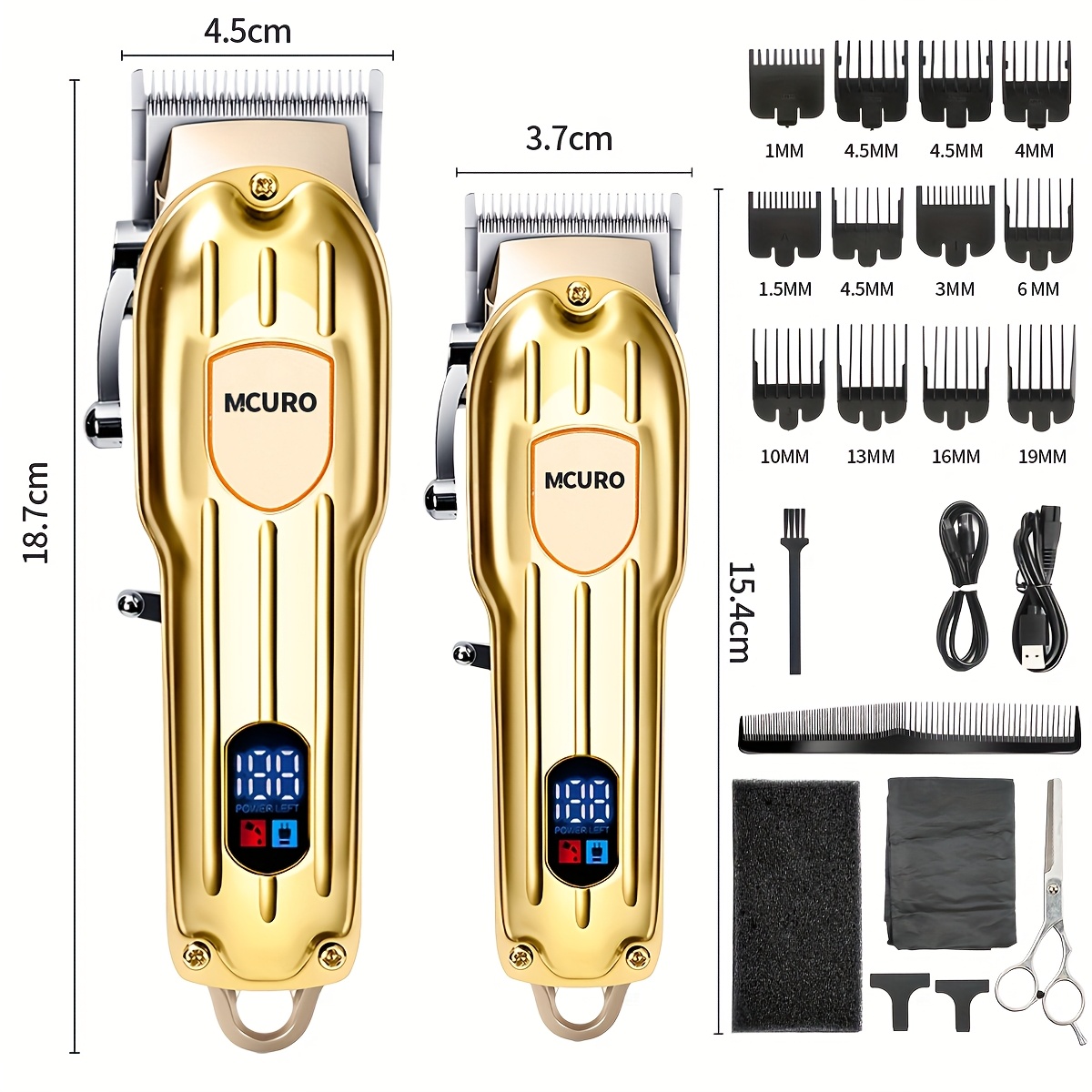 Professionele 2-in-1 tondeuse voor mannen,