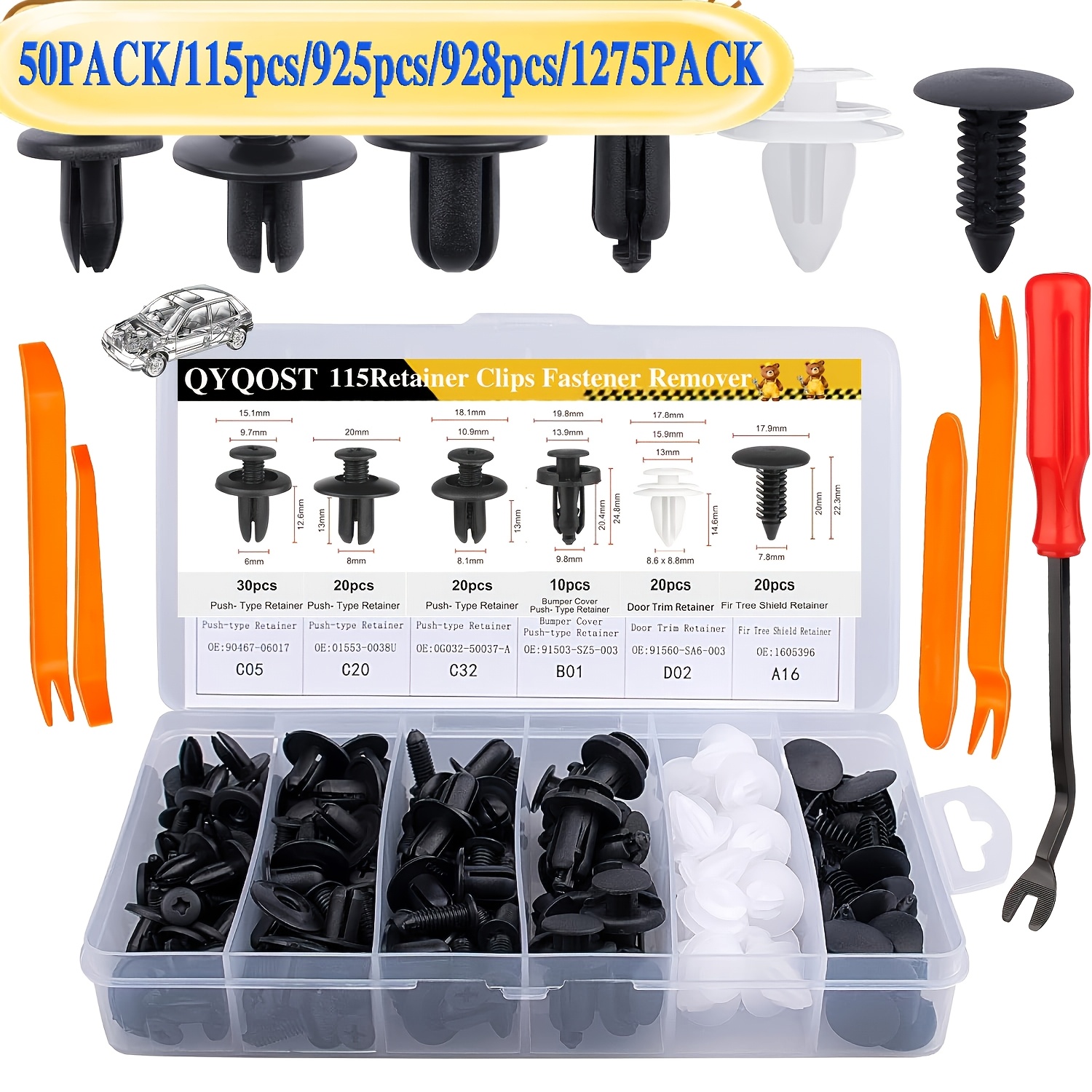 clips for cars sold on Temu United States