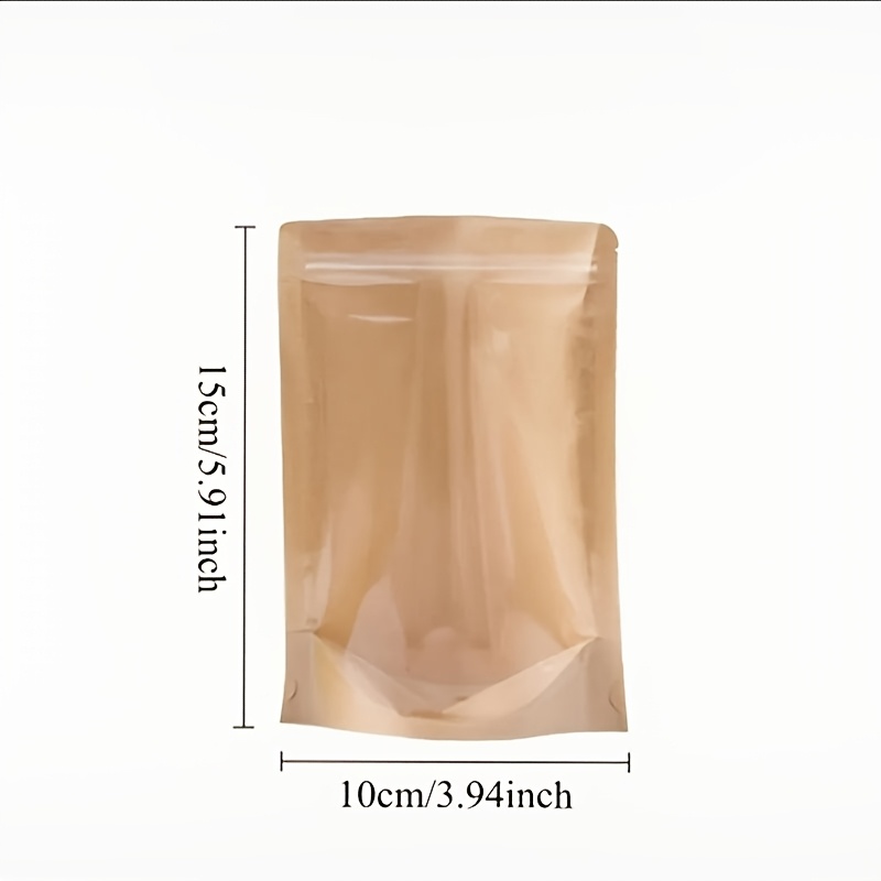 TEMU Lot de 30 sacs à fermeture éclair autoportants, accessoires d'emballage et de rangement , fournitures essentielles quotidiennes, transparents,
