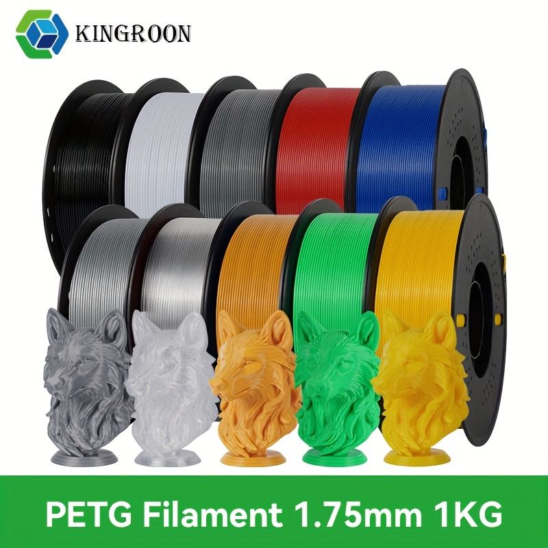 Image of Kingroon 5/10kg Pla Petg Mixed 1.75mm 3d Printer Filament 1kg (2.2lbs) Multiple Colors For Fdm 3d Printers