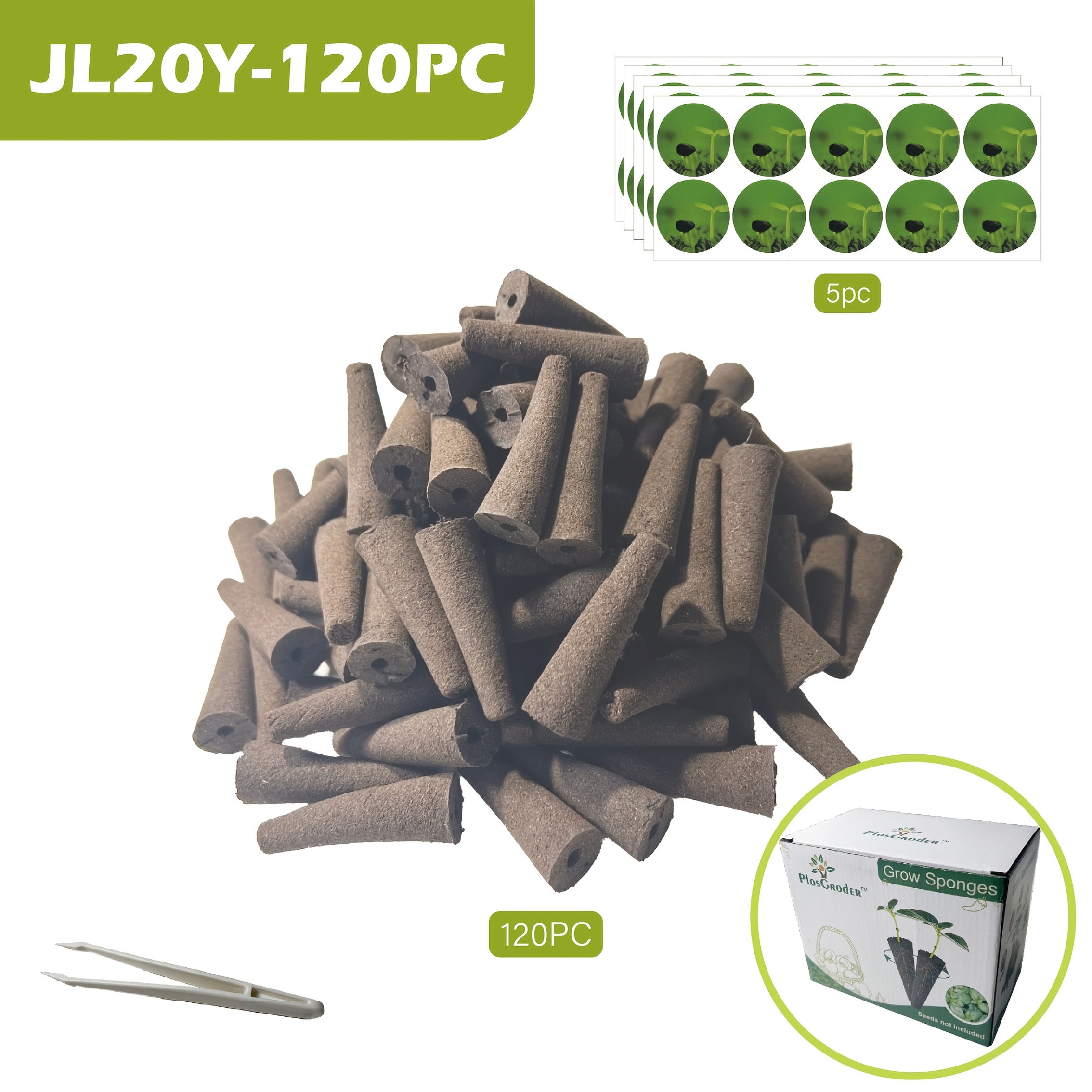 50 120pcs seed pods kit 50 120 grow sponges