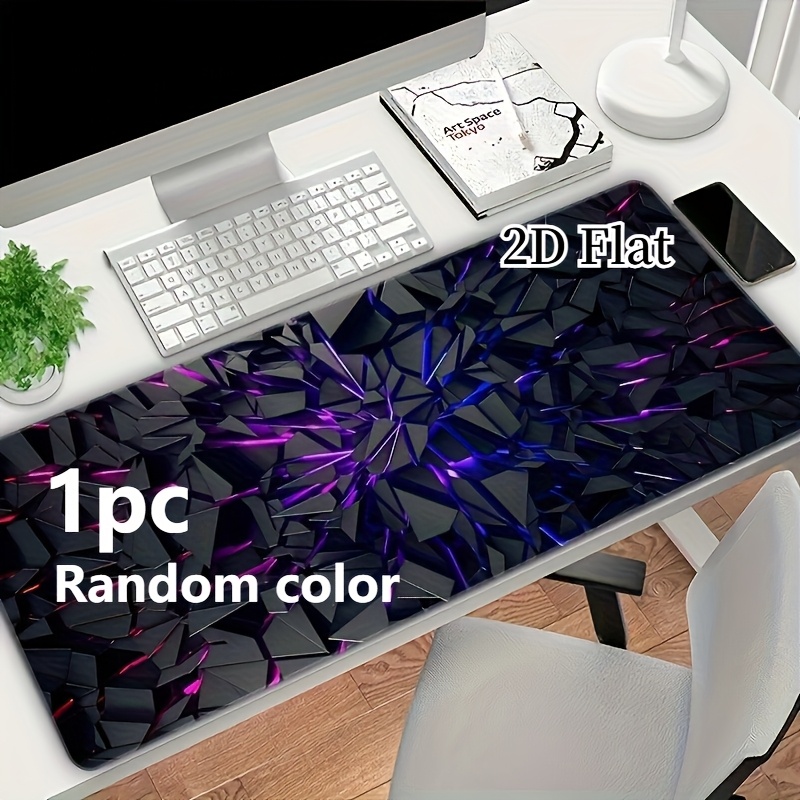 Image of 1pc Random Color 2d Flat Street Graffiti Art Mat, Oversized Esports Table Anti-slip Mat, Multifunctional - Game Room, Entrance, Studio, 1 Mat For All Scenes