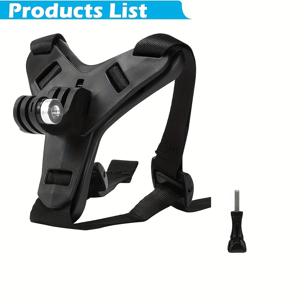 Image of Motorcycle Helmet Chin Strap Mount For Hero 13 12 11 10 6 5 4 3 Action Camera, Chin Holder Mount For Pro 4 3 2 Cameras, Helmet Holder For X4 X3 X2 Camera Accessories